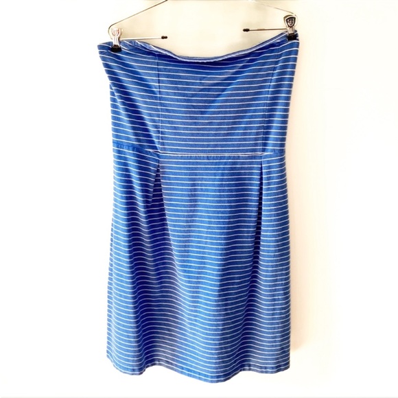 Old Navy | XL | Women’s Blue White Stripe Strapless Mini Dress - Picture 2 of 6